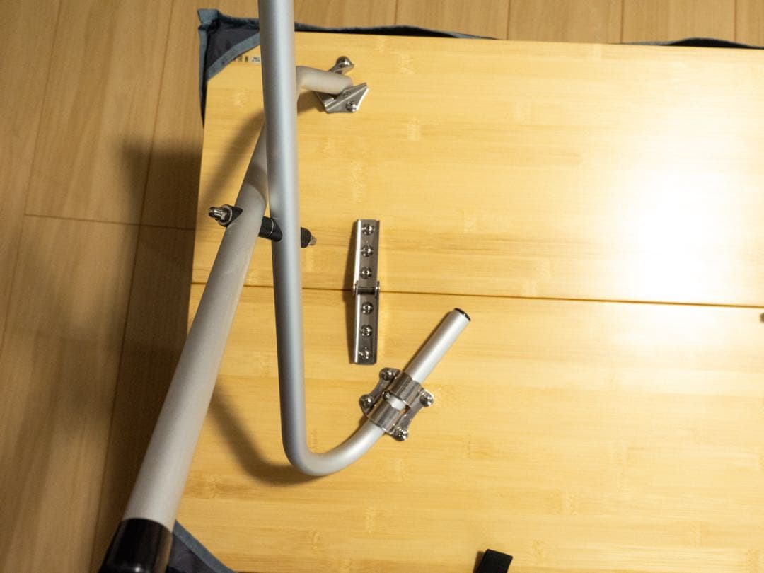 【美品】スノーピークLV-100T ワンアクションローテーブル竹