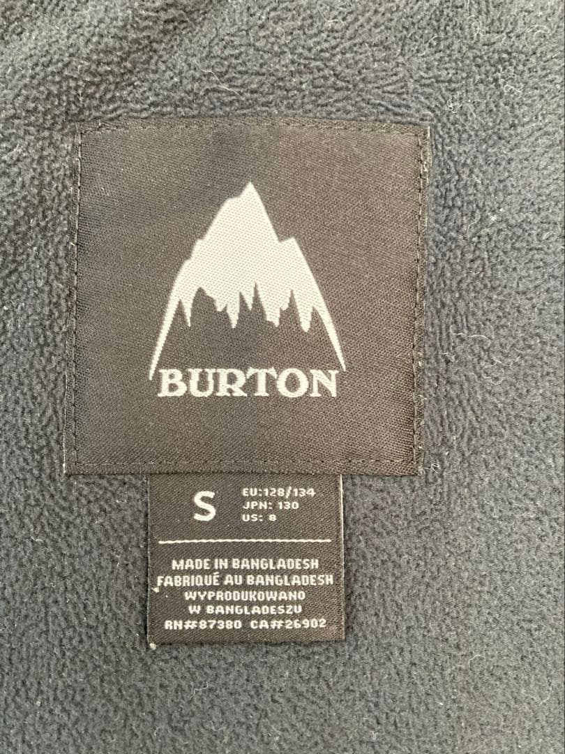 Burton キッズ ジュニア 子供 上下セット スノーボード ウェア サイズS