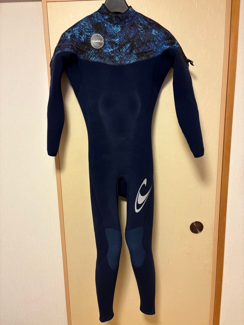 超美品O'NEILL サイコ3㎜フルスーツ ロングチェストジップ　ネイビー