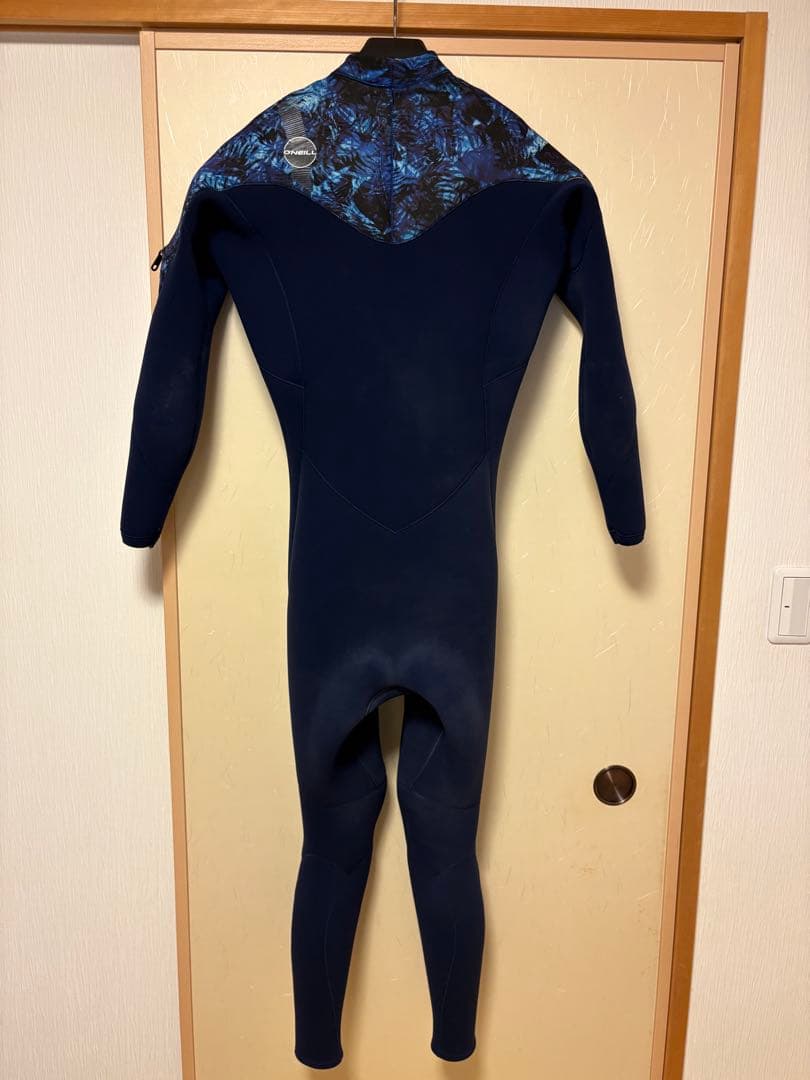 超美品O'NEILL サイコ3㎜フルスーツ ロングチェストジップ　ネイビー
