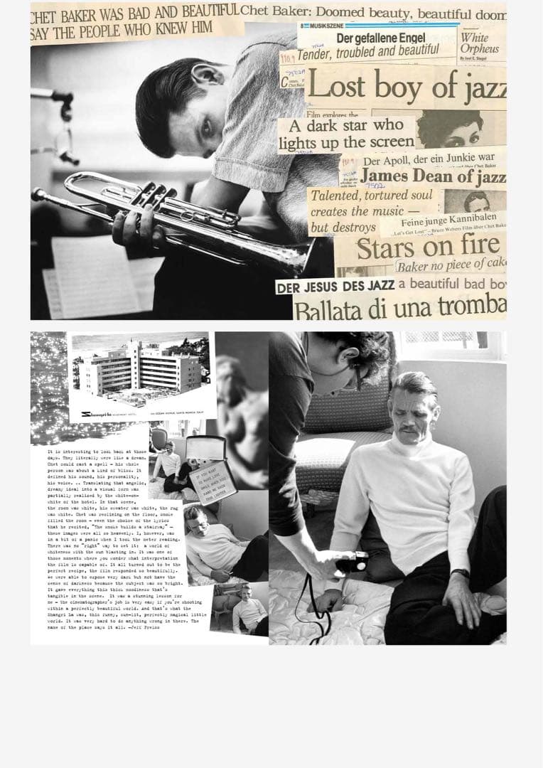 ミュージシャン Let's Get Lost Chet Baker A FANBOOK Tee