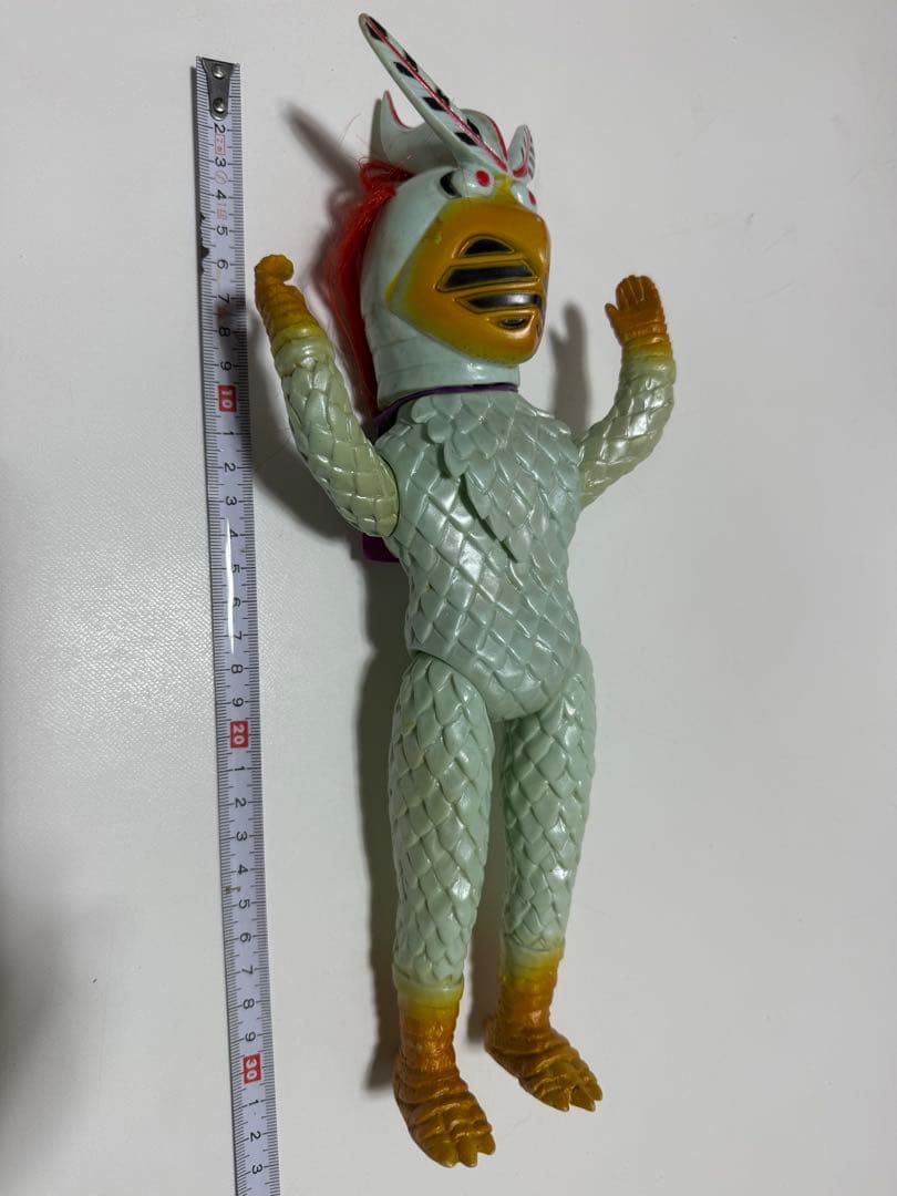 当時物 レトロ 変身忍者嵐 旧バンダイ 当時物ソフビ 面取れ　ソフビ ブルマァク