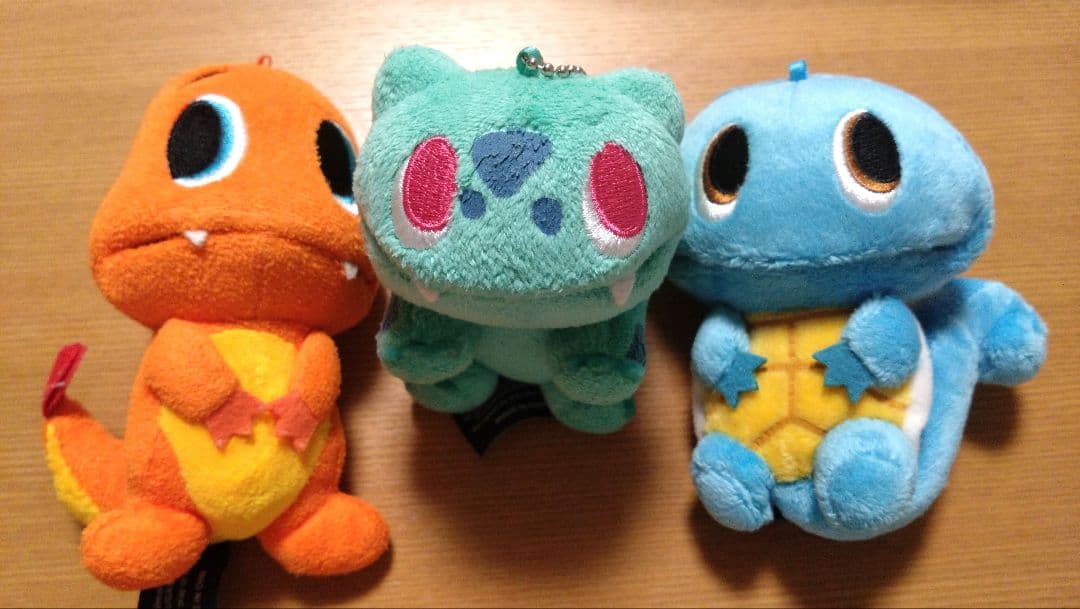 ポケモン pokémon time フシギダネ＆ヒトカゲ＆ゼニガメ ぬいぐるみ