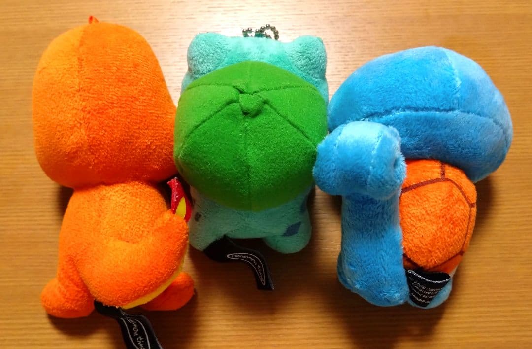 ポケモン pokémon time フシギダネ＆ヒトカゲ＆ゼニガメ ぬいぐるみ
