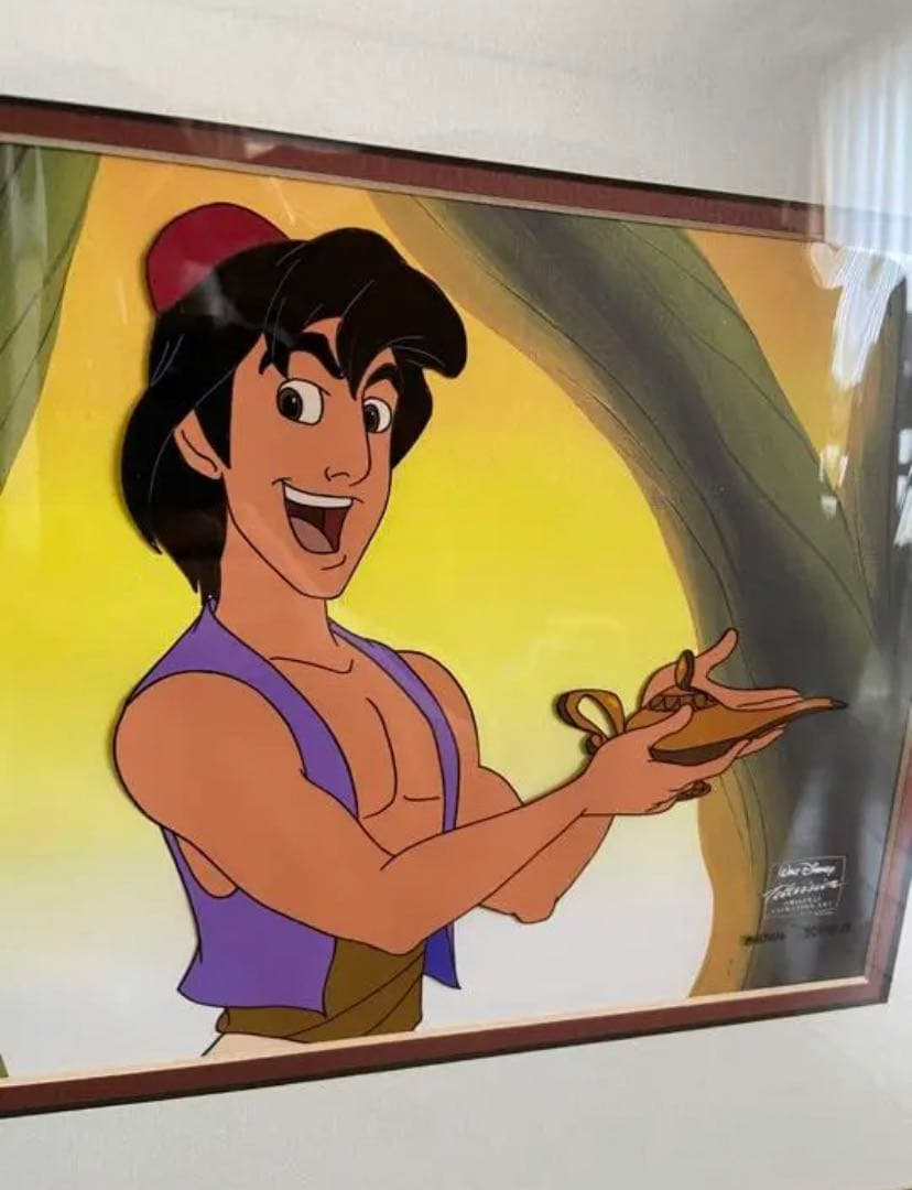 ディズニー　アラジン　セル画　レア　ディズニーランド　TDL