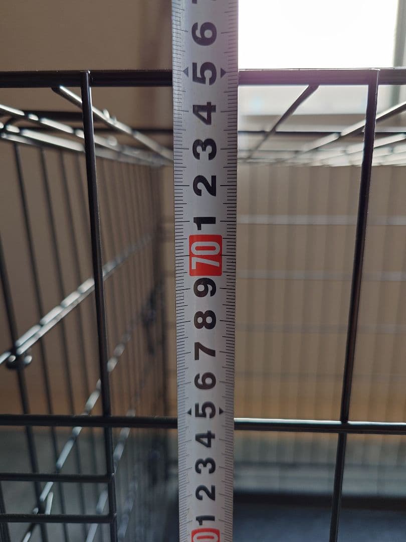 黒の犬用ケージ 約105cm x 75cm 奥行70cm