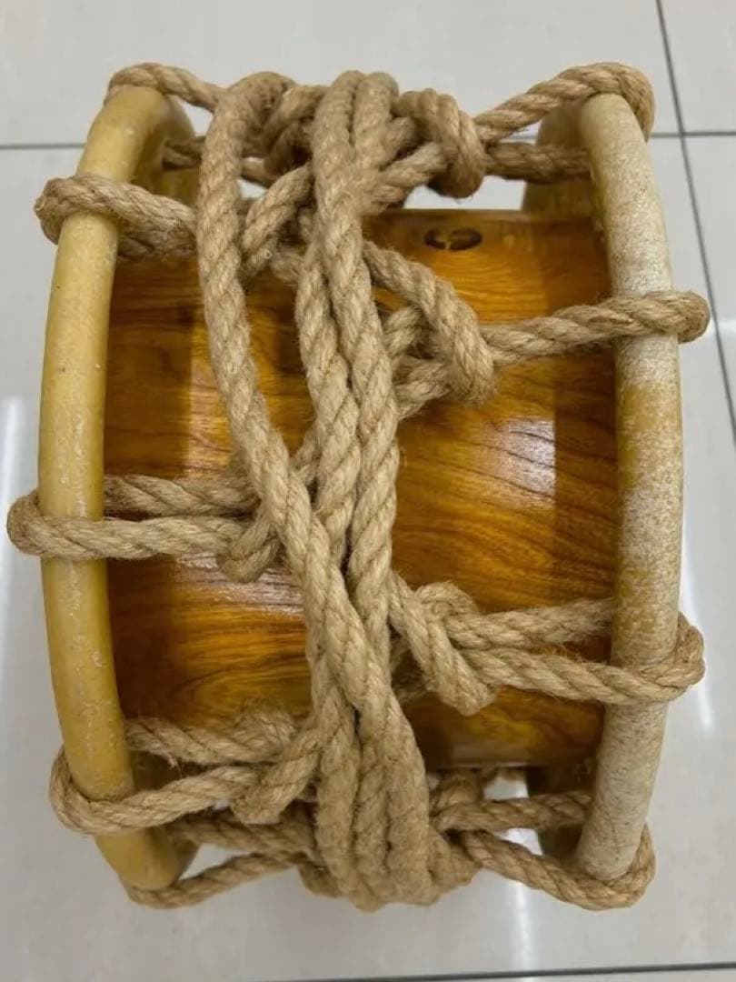 美品中古　締太鼓　ロープ締