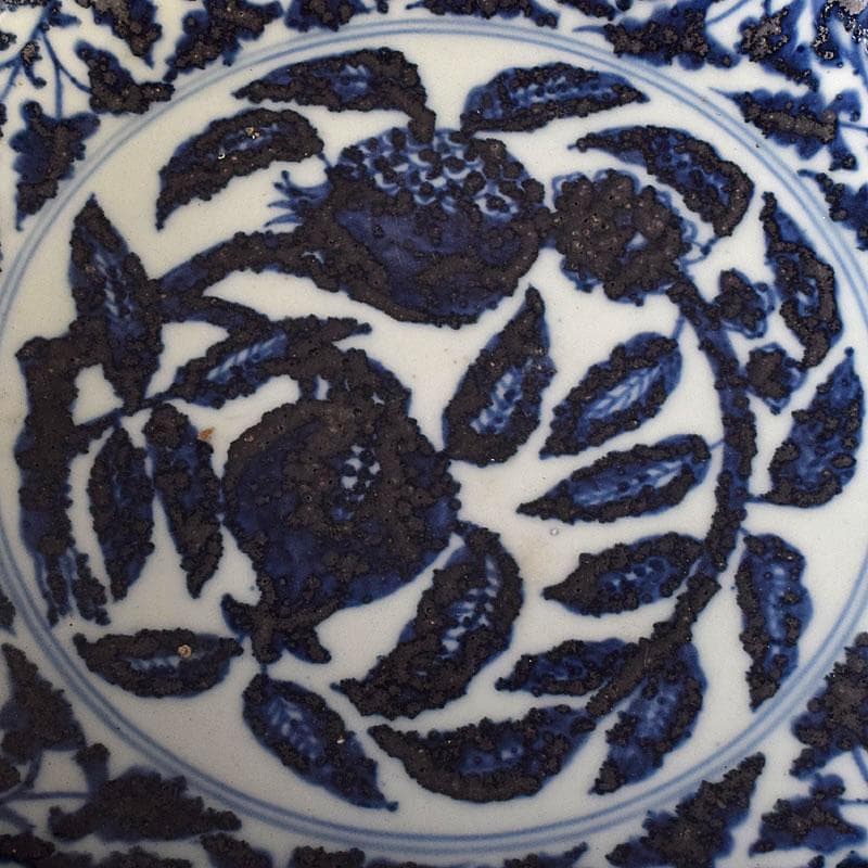 Qucollect　中国　青花　纏枝花弁文　大鉢　M　R8190