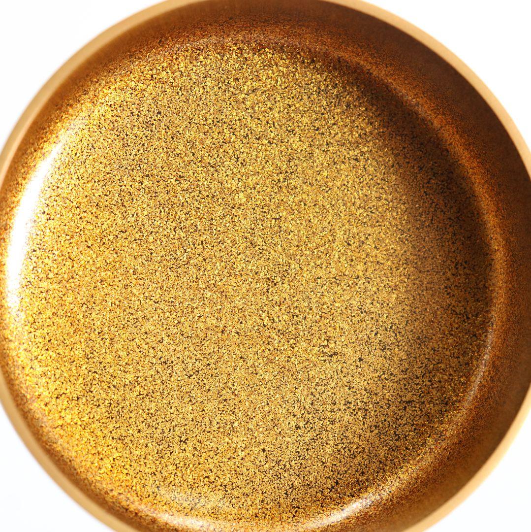 清瀬一光作 小紋菊桐蒔絵 雪吹 薄茶器 金梨子地 茶道具 共箱　ST950　N8