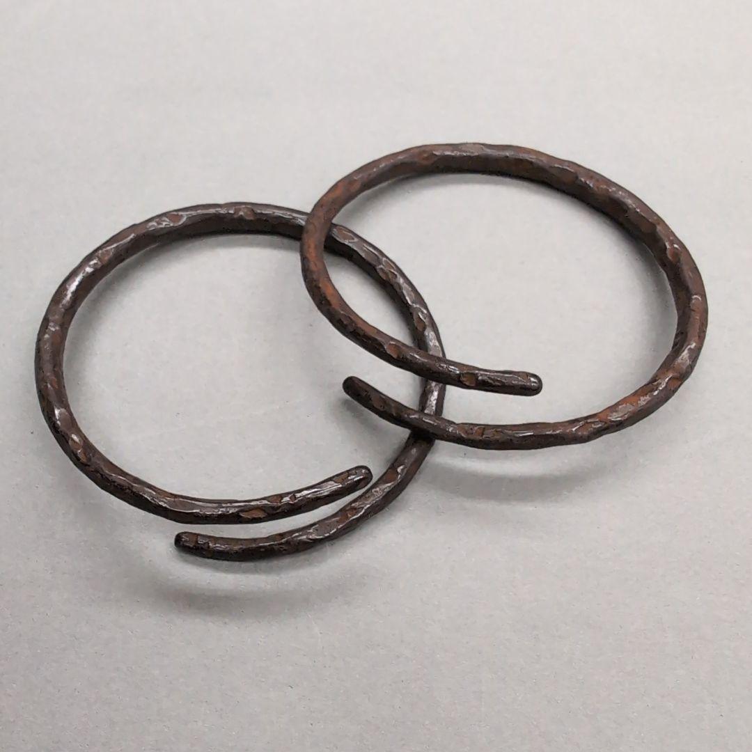 14代大西清右衛門　鉄石目鐶　茶道具