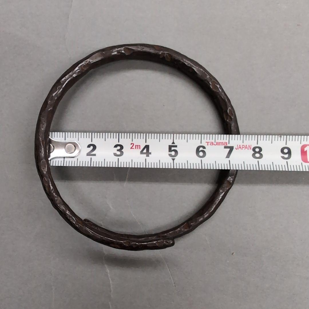 14代大西清右衛門　鉄石目鐶　茶道具