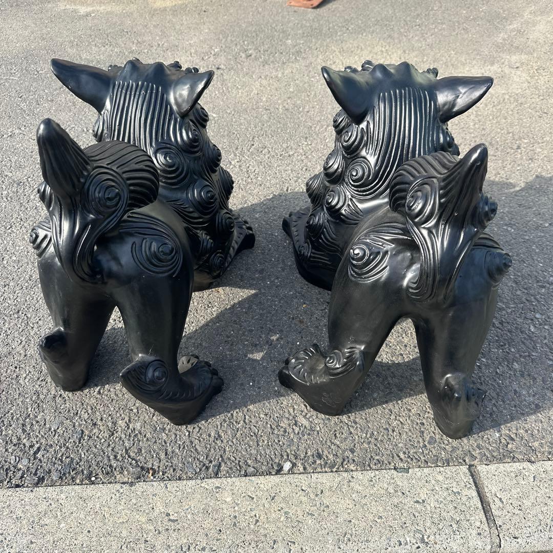 シーサ　シーサー　特大　陶器　大型　沖縄　魔除け　狛犬　置物　縁起物　石敢當