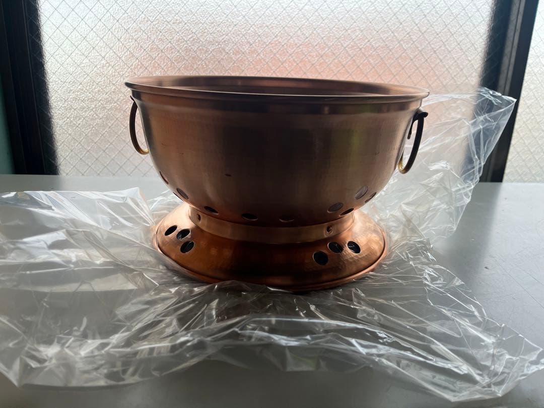 銅製バーベキューコンロ 中型 グリル網付き