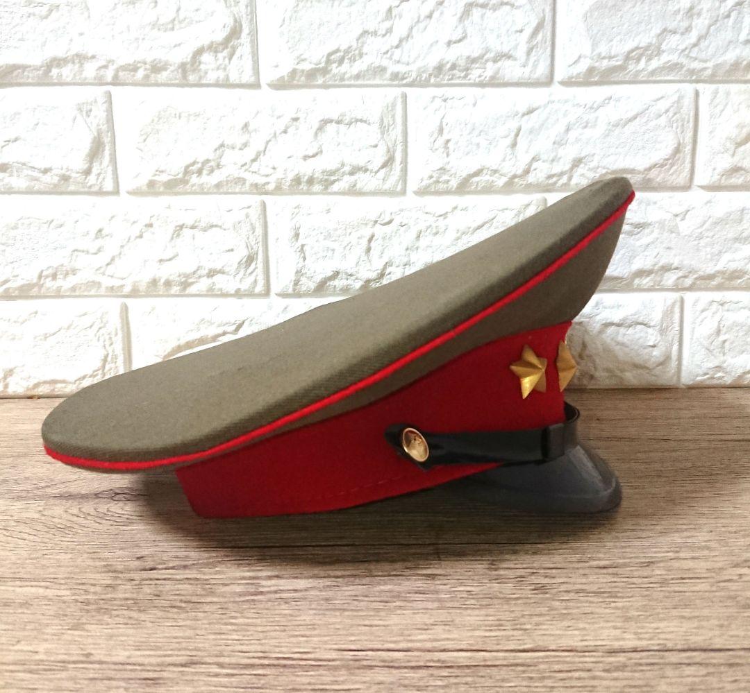 レア 稀少 当時物 ソ連軍 将校用 制帽 軍帽 赤帯