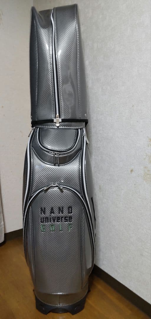 ナノユニバース エナメルキャディーバッグ シルバー FR　新品未使用