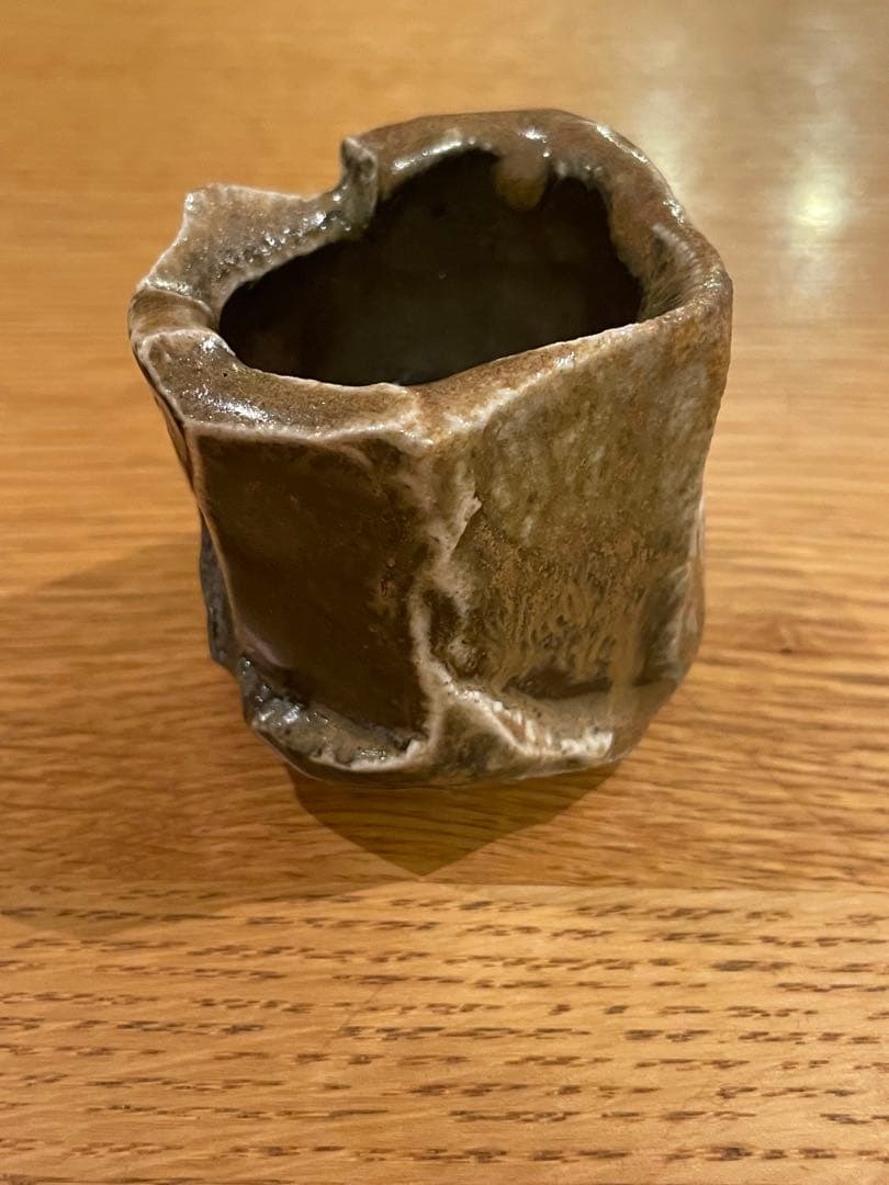 馬場隆志 備前黒ぐい呑 阪急百貨店個展 未使用