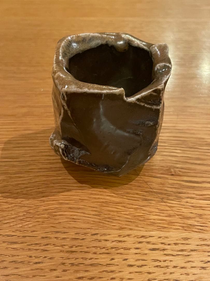 馬場隆志 備前黒ぐい呑 阪急百貨店個展 未使用