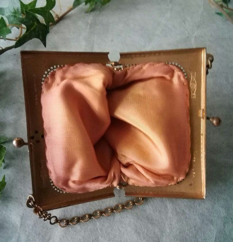 アンティーク　メッシュ　アールデコ　婦人パーティーバック　パース　アメリカ