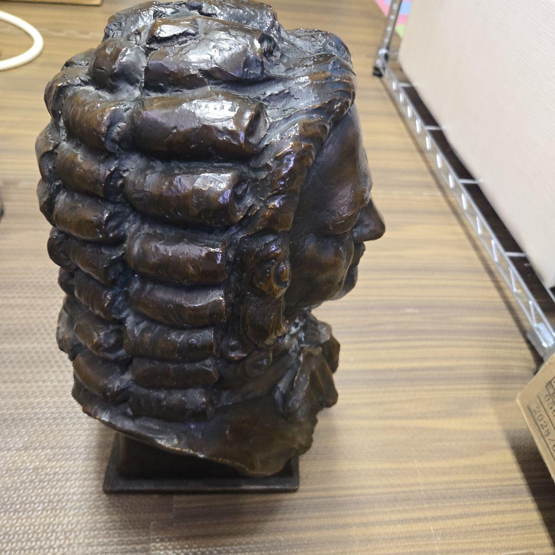 J.S.バッハ ブロンズバスト像　バッハ像（プロンズ風樹脂製）