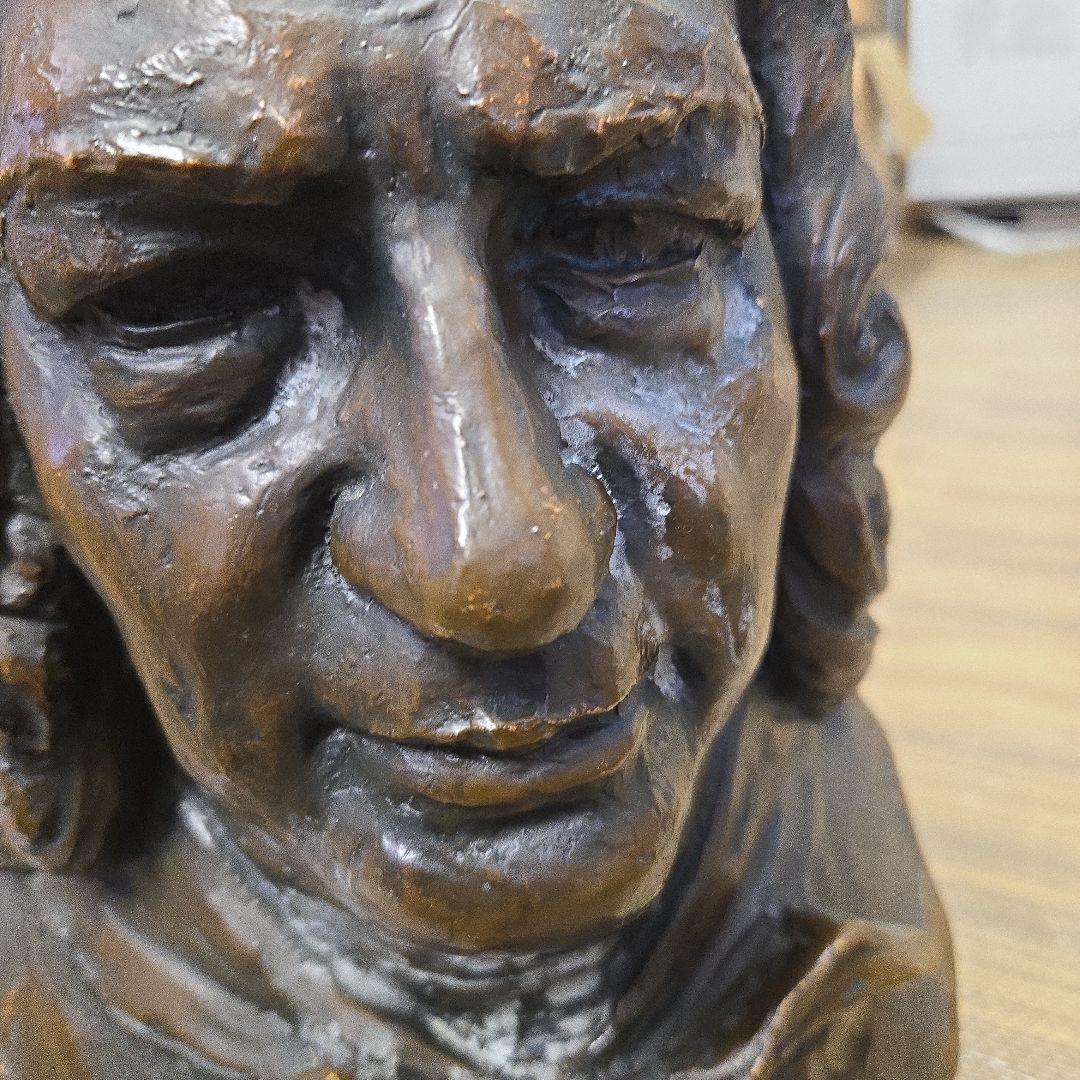 J.S.バッハ ブロンズバスト像　バッハ像（プロンズ風樹脂製）