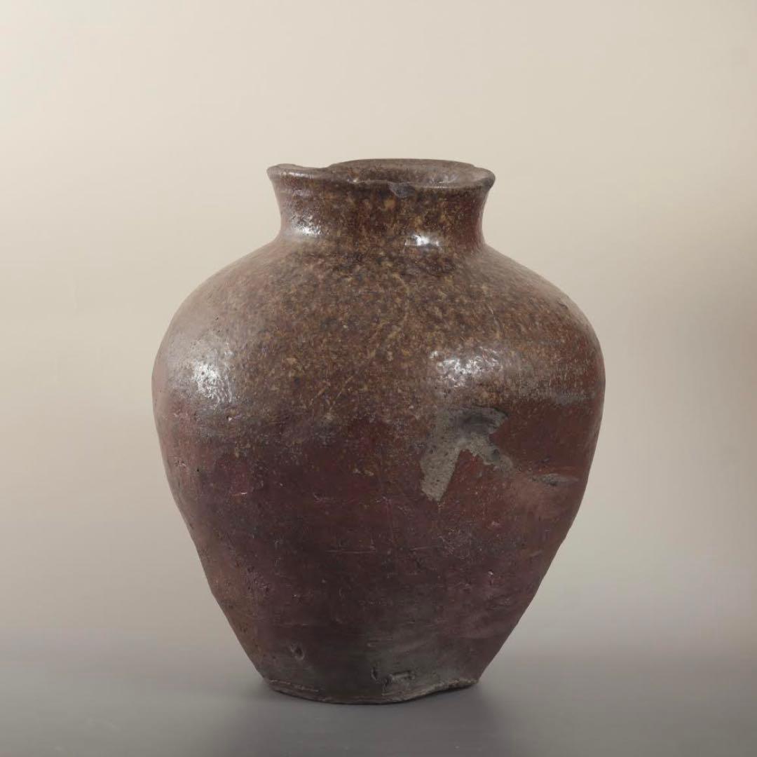 常滑 自然釉 壺 16〜17世紀頃 古美術 古道具 アンティーク 常滑焼