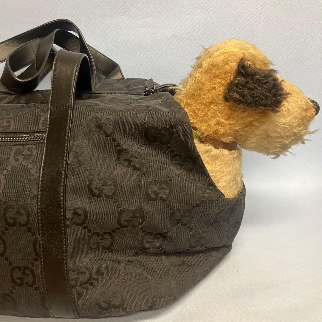 グッチ GUCCI ジャンボGGキャンパス ドッグキャリーバック