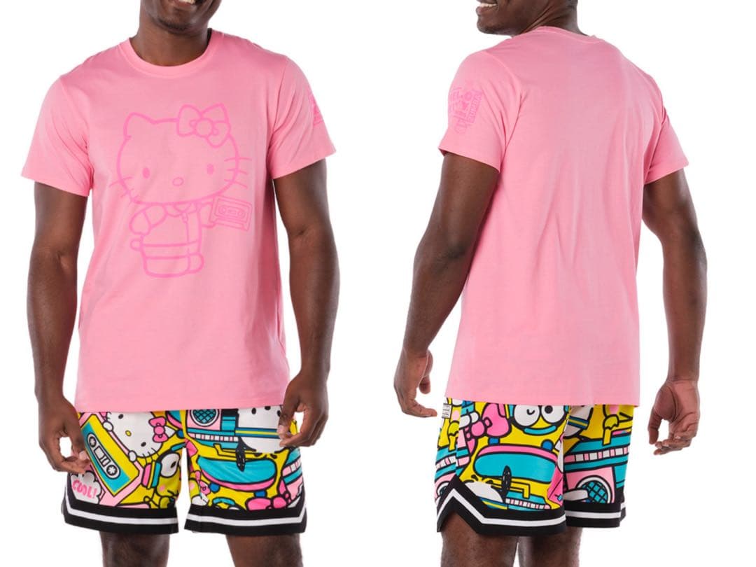 新品☆ZUMBA M/Lサイズ Hello Kitty 半袖 Tシャツ ピンク