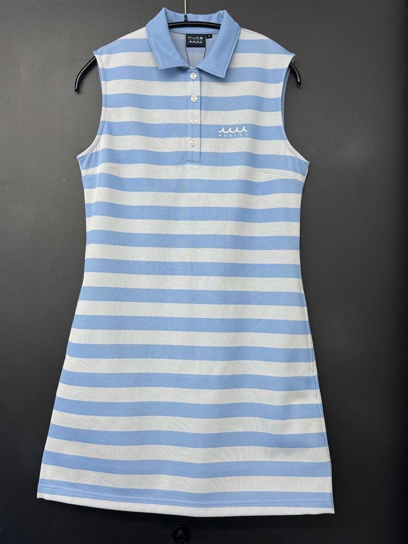 MARINE ノースリーブポロワンピース　Mサイズ