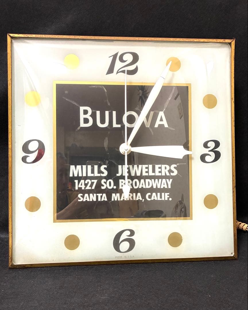 ELGIN ライトクロック　ビンテージ　ネオン　サイン看板　アメリカン雑貨