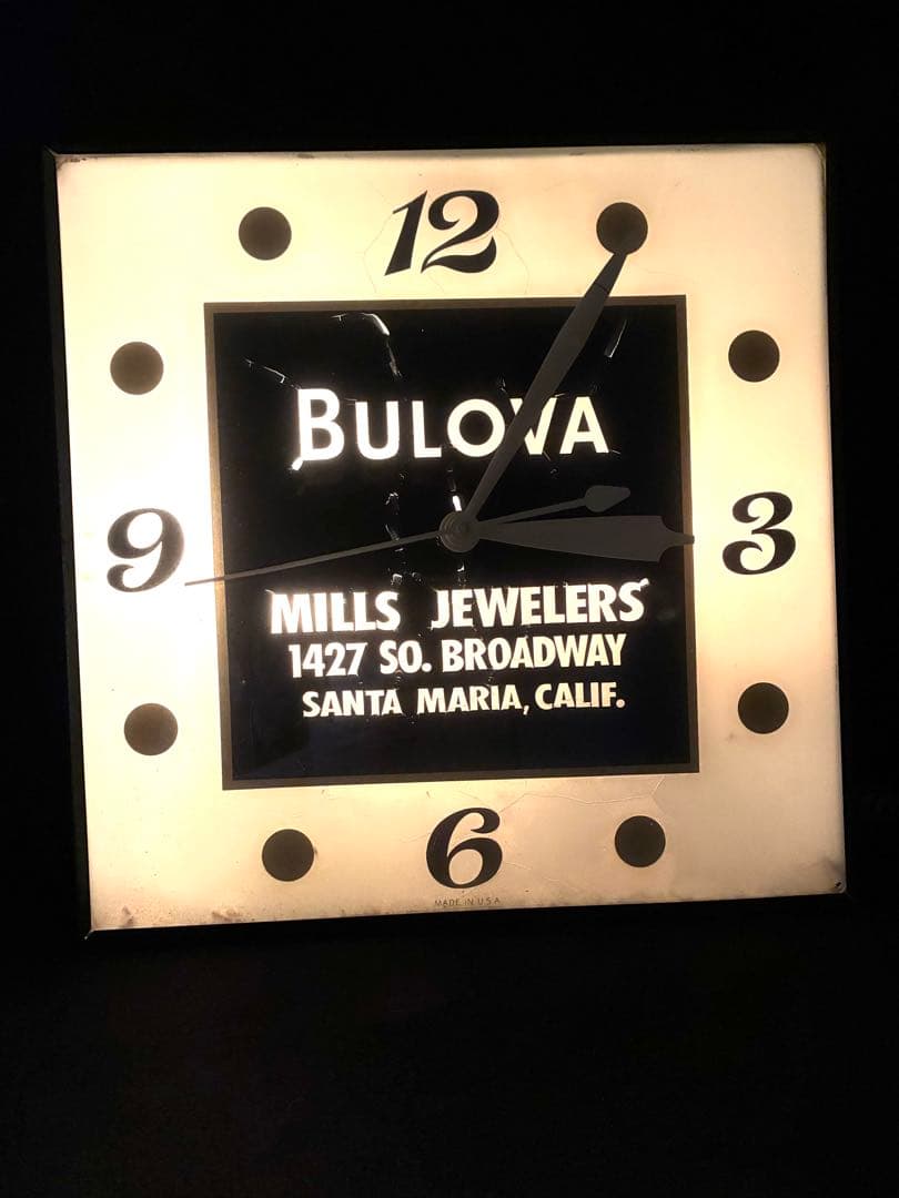 ELGIN ライトクロック　ビンテージ　ネオン　サイン看板　アメリカン雑貨