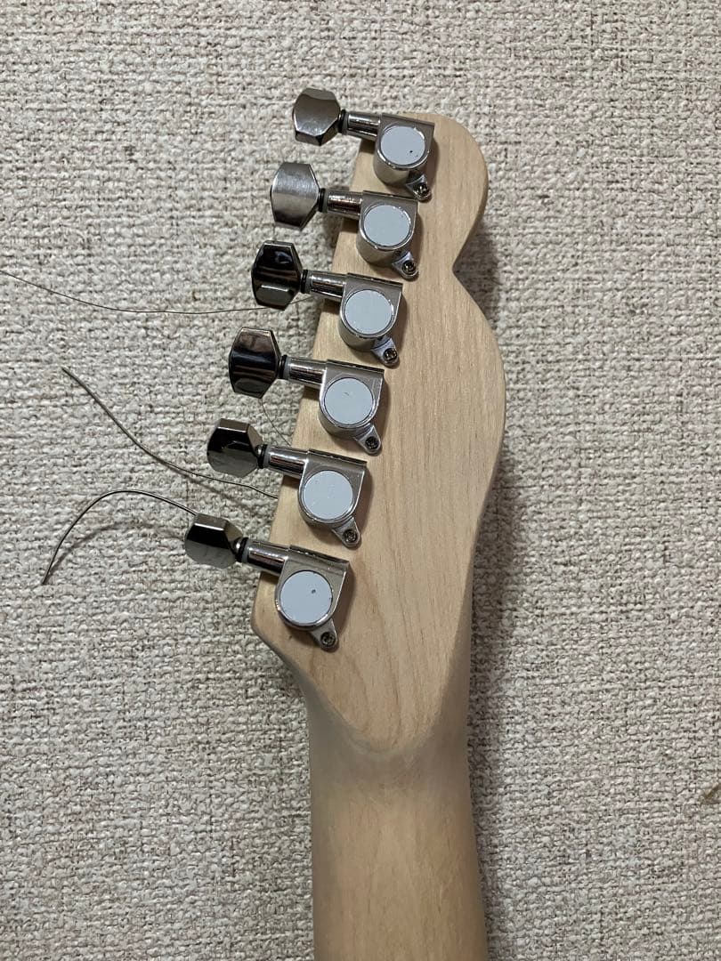 ノーブランド　テレキャスタータイプ　レフティ　エレキギター　塗装無し