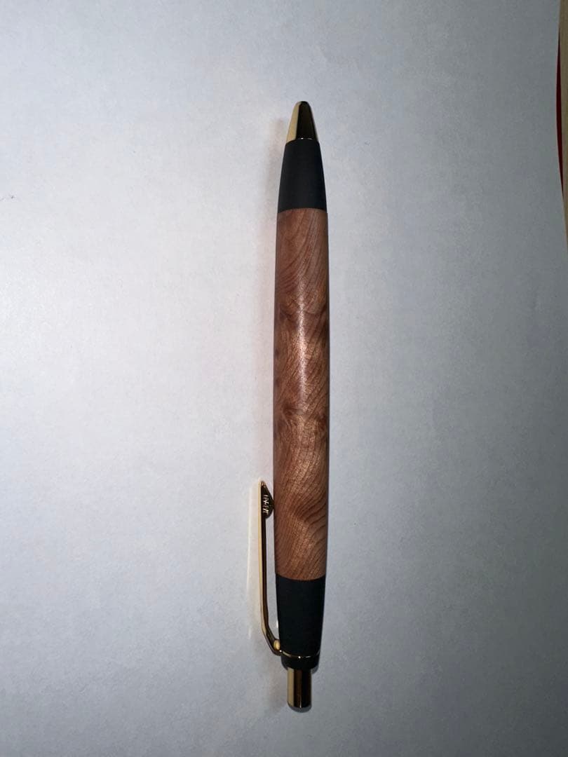 野原工芸　セコイア瘤杢　限定樹種　スタンダードボールペン（ゴールド金具）　正規品