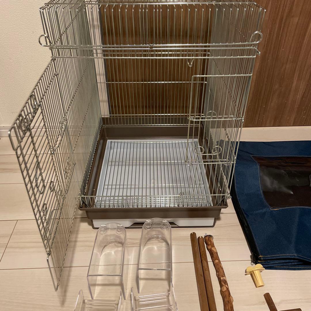 HOEI 35手乗り コミュニケーション 鳥かご　ホーエイ　カバー　止まり木