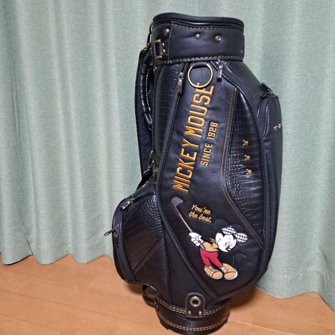 ミッキーマウス キャディバッグ.フード付き・9インチ。極美品！