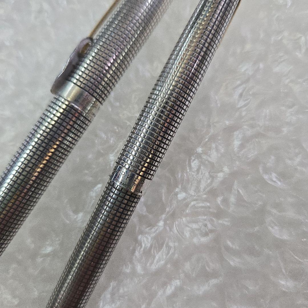 PARKER パーカー スターリングシルバー 万年筆 ボールペン 2本セット