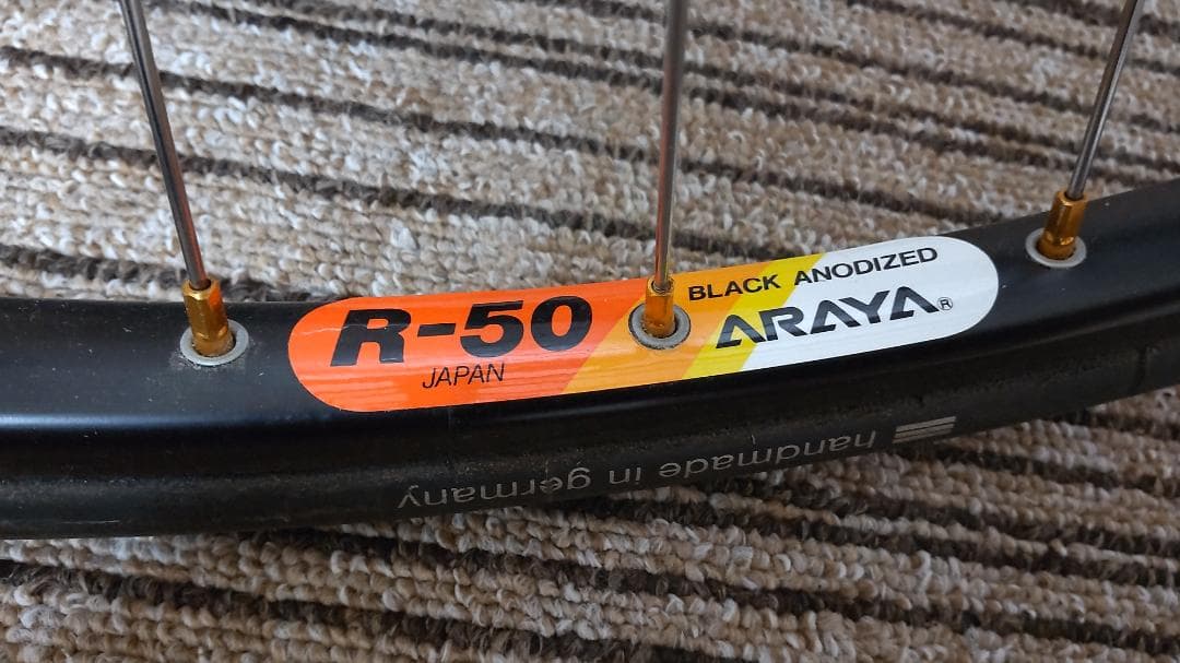 ARAYA R-50 ブラックアノダイズ ホイールセット