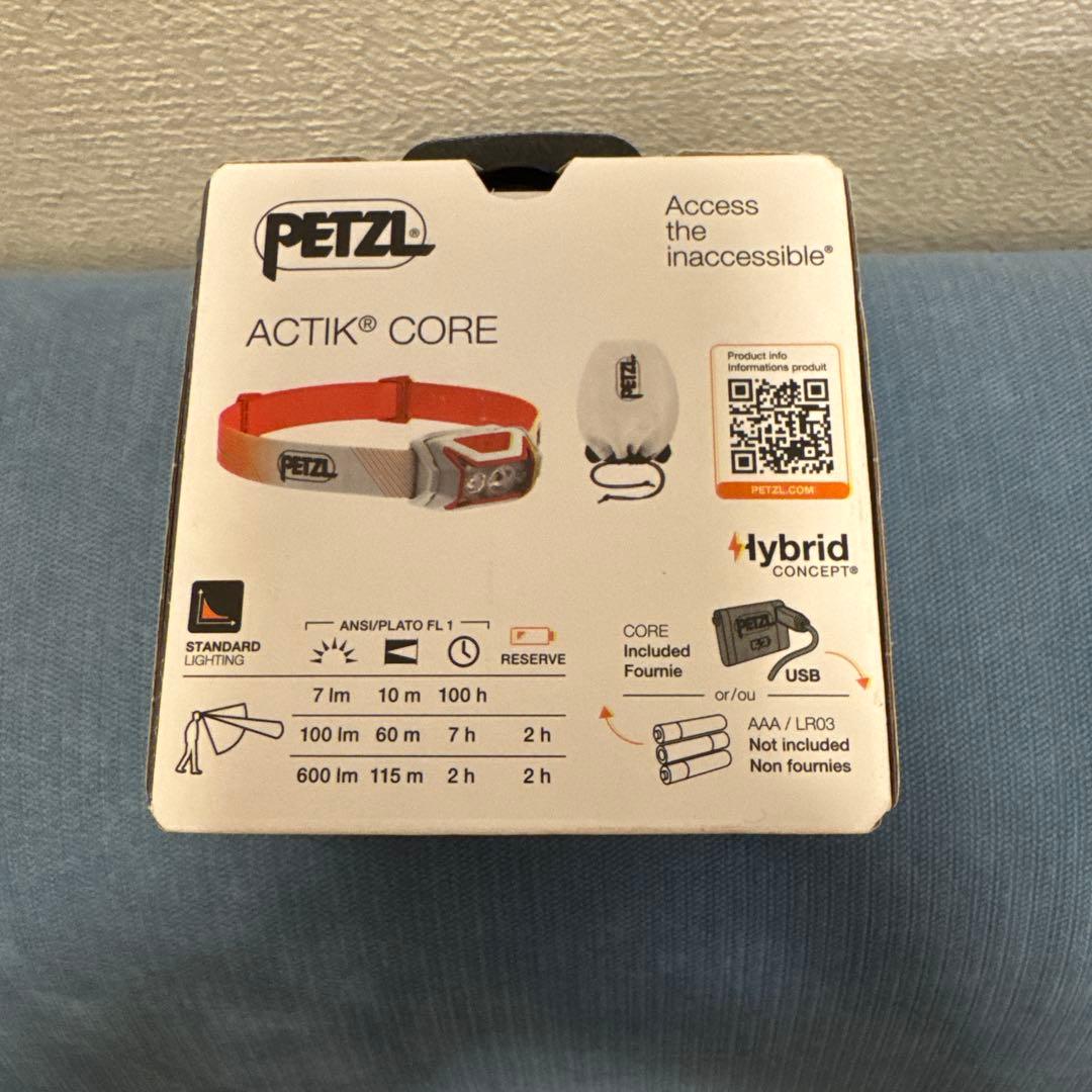 PETZL ACTIK CORE600　ラスト1点