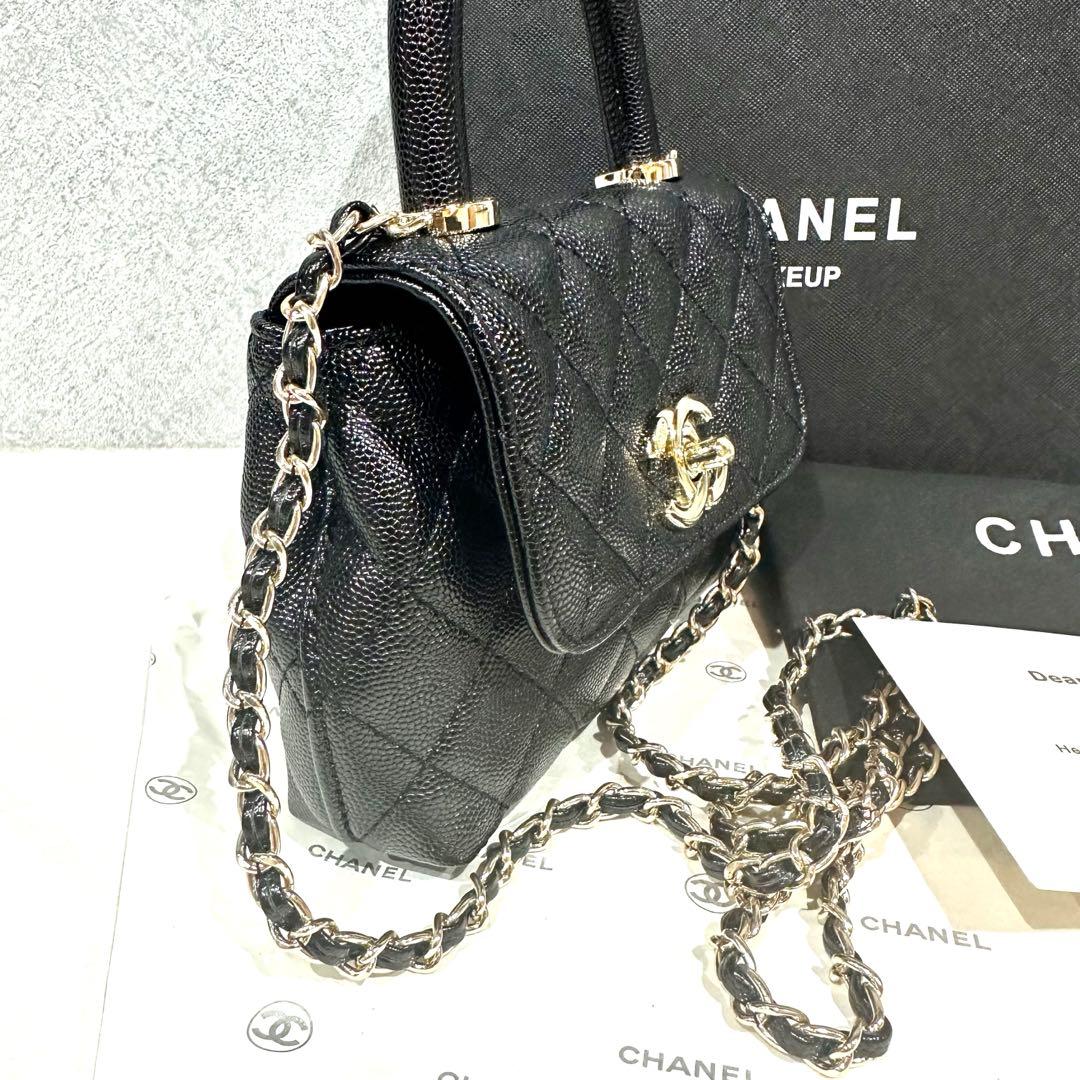 【非売品】シャネル ノベルティ トップハンドル ゴールドチェーンショルダーバッグ