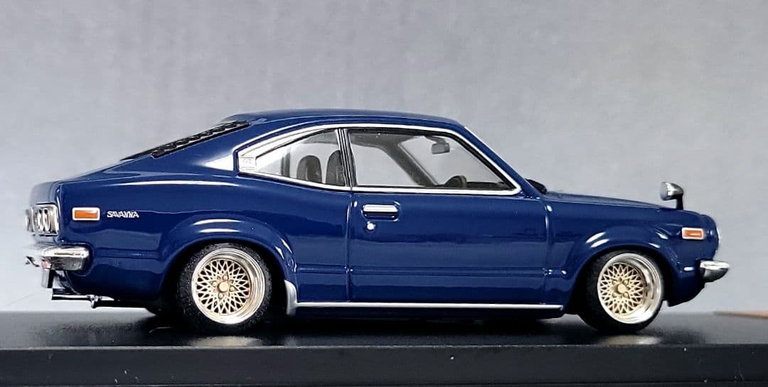 1/43　マツダ　サバンナ改　クーペ　RX-3　SSRメッシュ　アルミ製　深リム