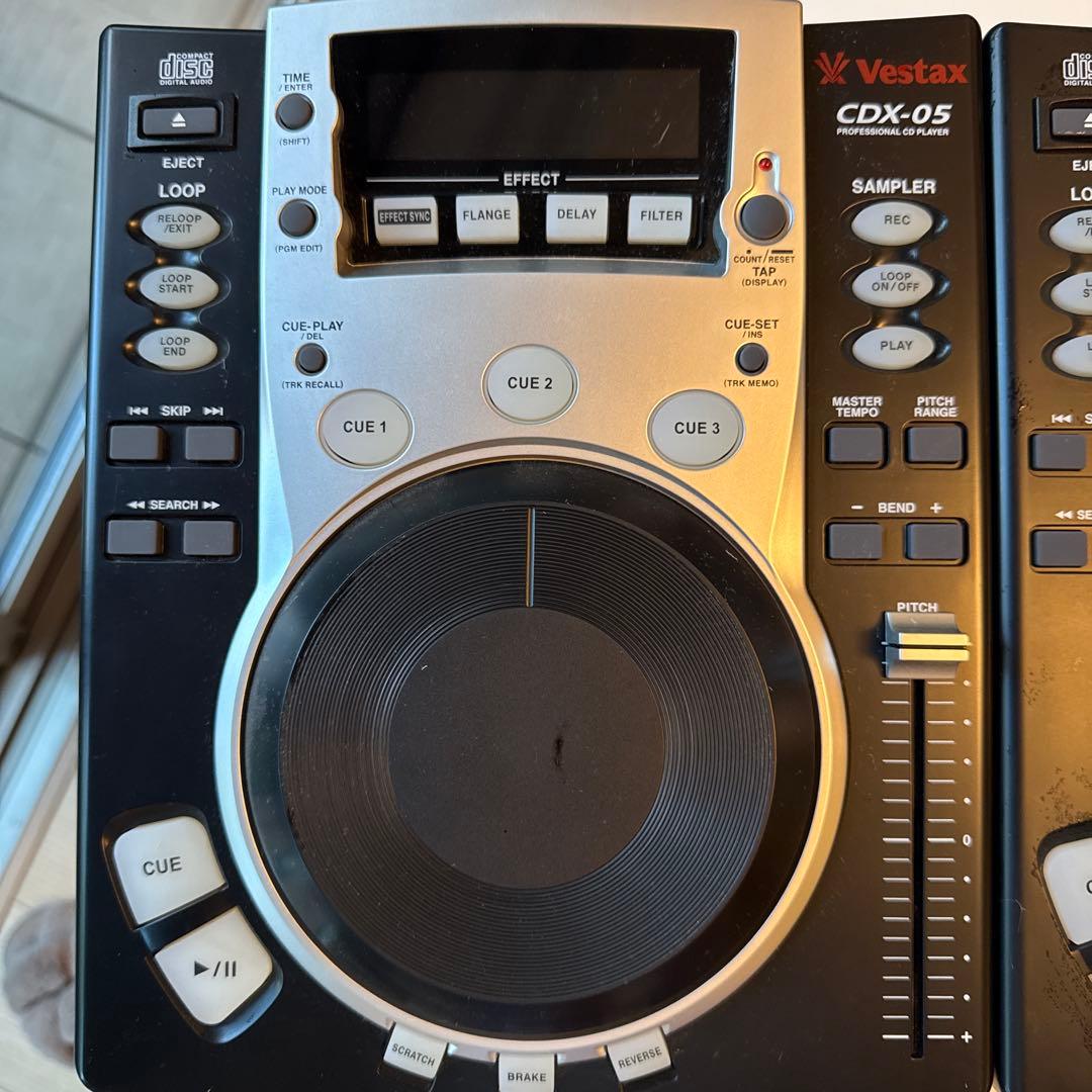 【すぐに始めるCDJセット】Vestax CDX-05 とミキサーのDJ機器一式