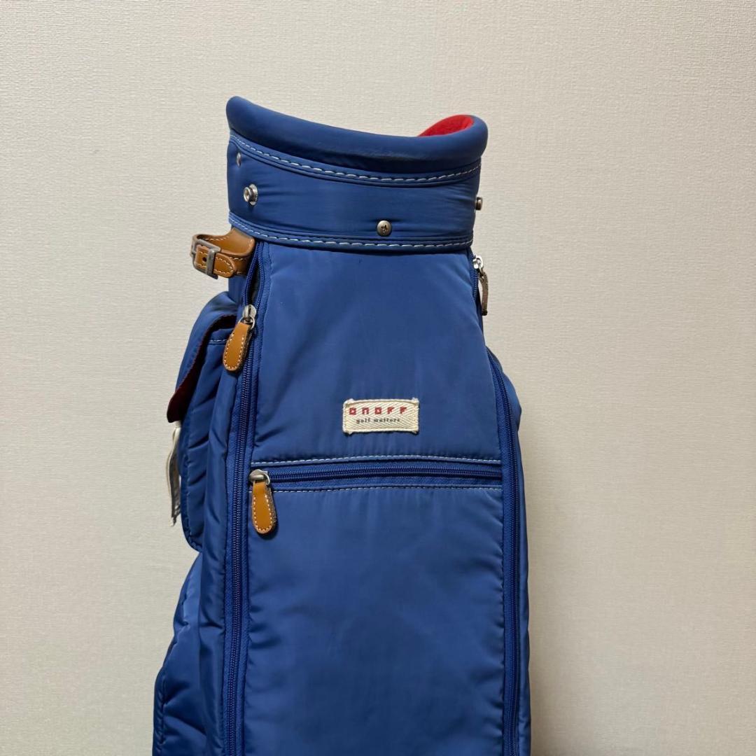 ONOFF オノフ キャディバッグ ゴルフバッグ ナイロン ブルー