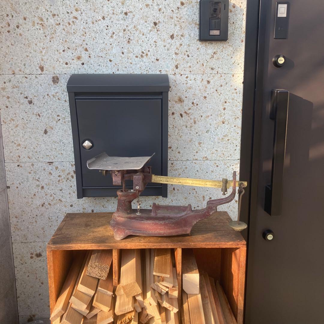 ⭐️アンティーク⭐️古い天秤式はかり 赤色