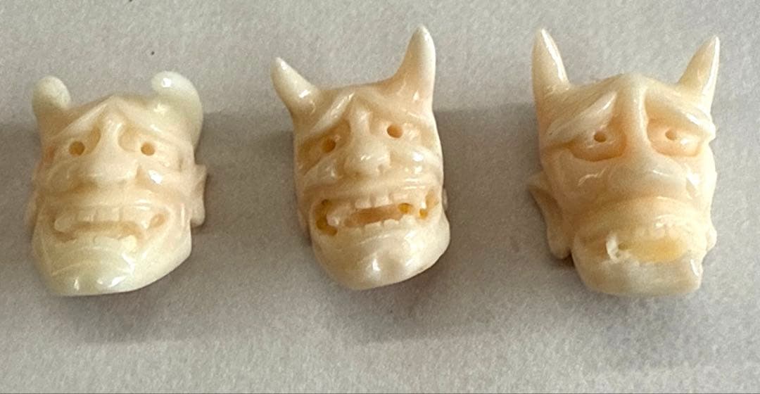 珊瑚　能面　5セット