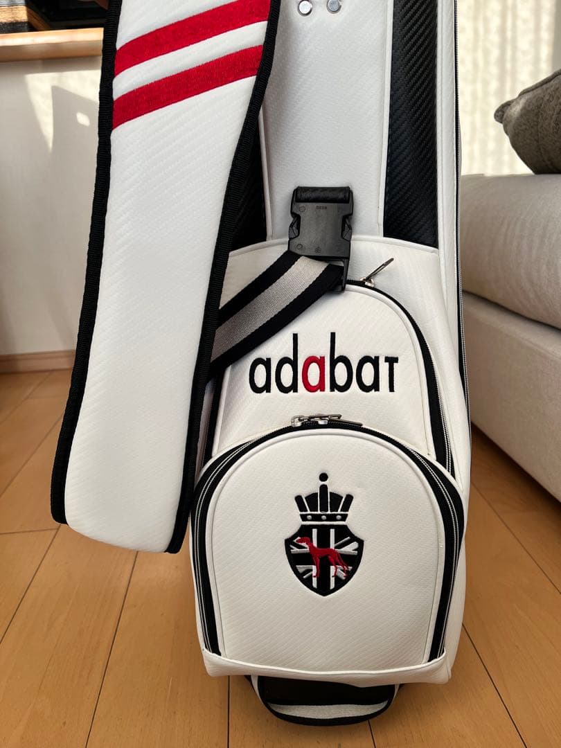 展示品超美品adabat アダバット カートキャディバッグ　ホワイト　9型　軽量