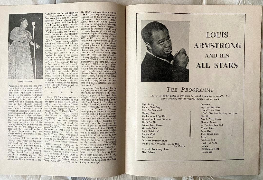 Louis Armstrong （ルイ・アームストロング） 直筆サイン