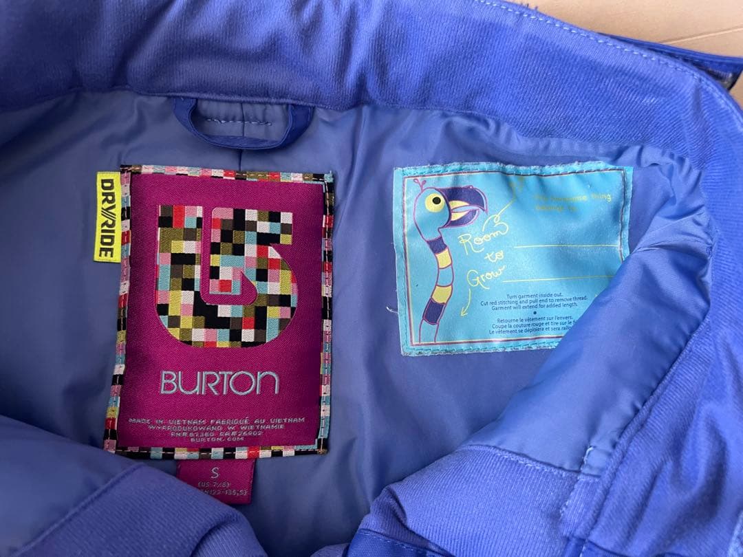 BURTON スノーボードウェア 上下 S（US7/8）（JAP122-135）