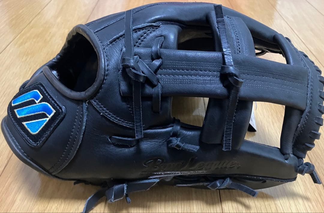 未使用品　ミズノ　ビューリーグ　軟式用　内野用　グローブ　青ビュー