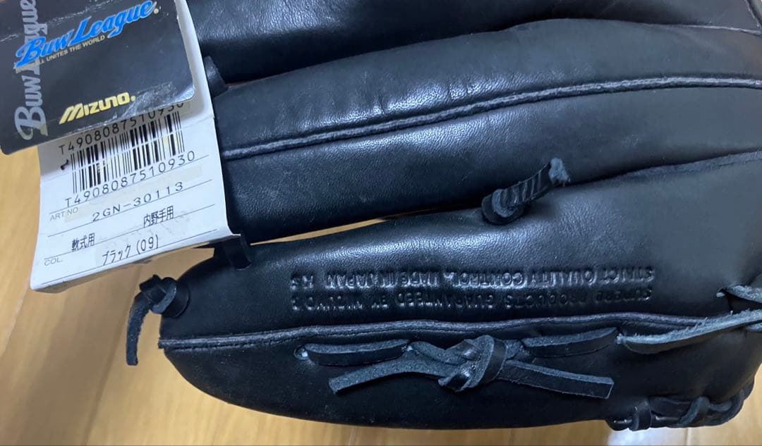 未使用品　ミズノ　ビューリーグ　軟式用　内野用　グローブ　青ビュー