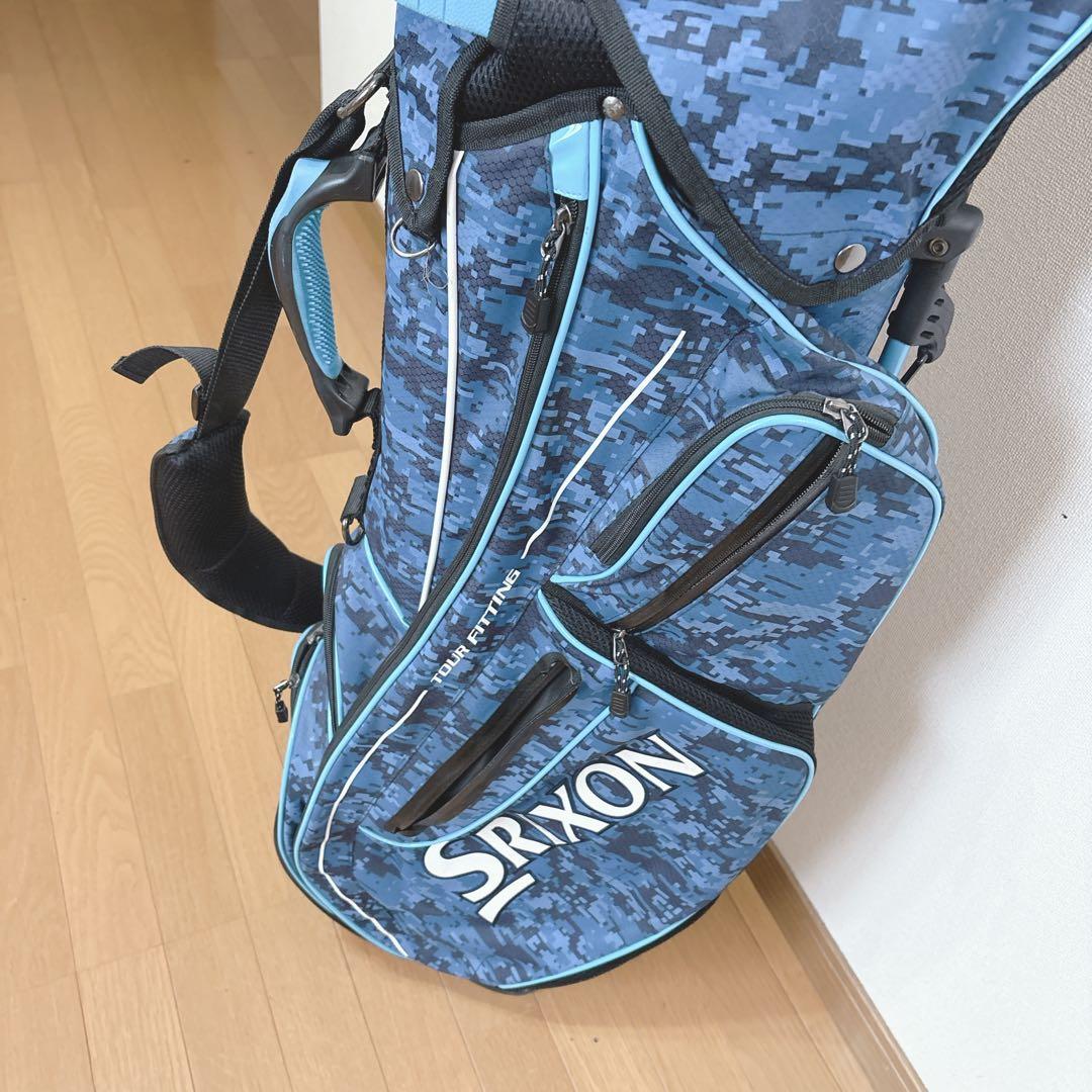 K433 SRIXON ブルー迷彩柄 スタンドキャディバッグ