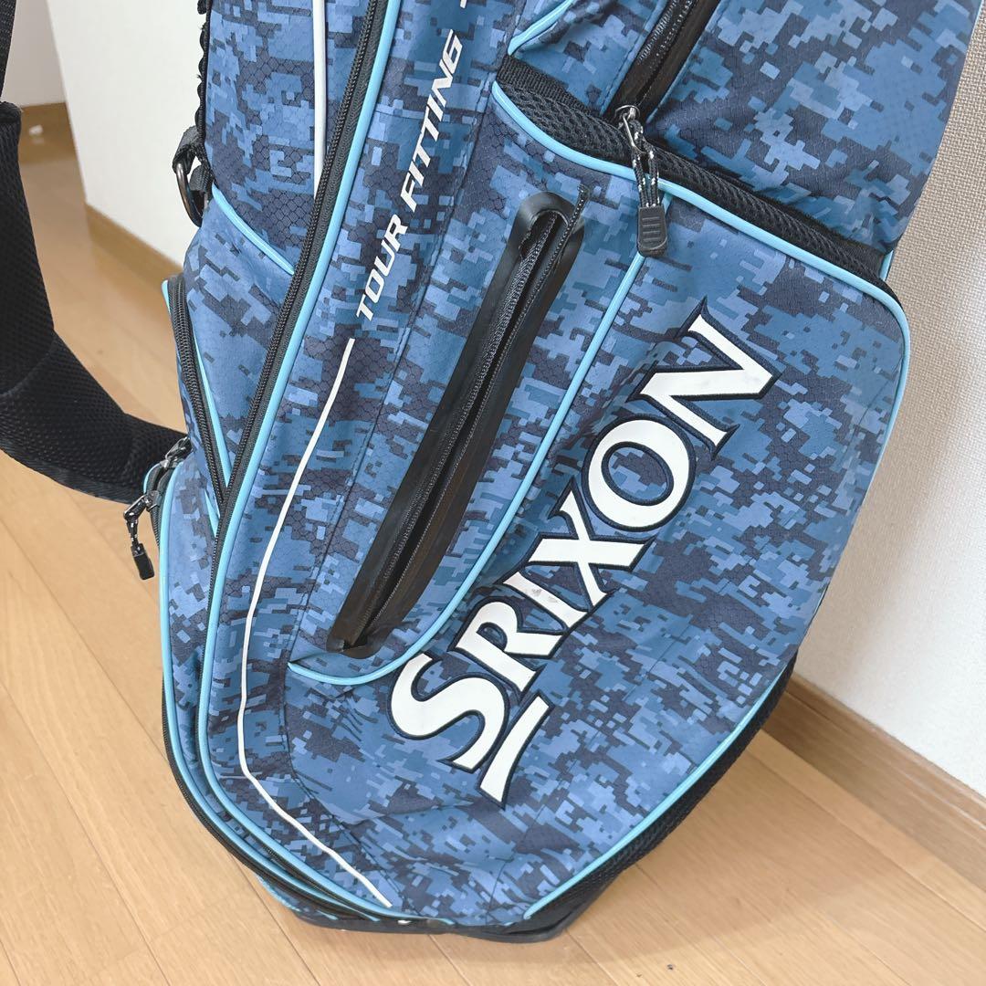 K433 SRIXON ブルー迷彩柄 スタンドキャディバッグ